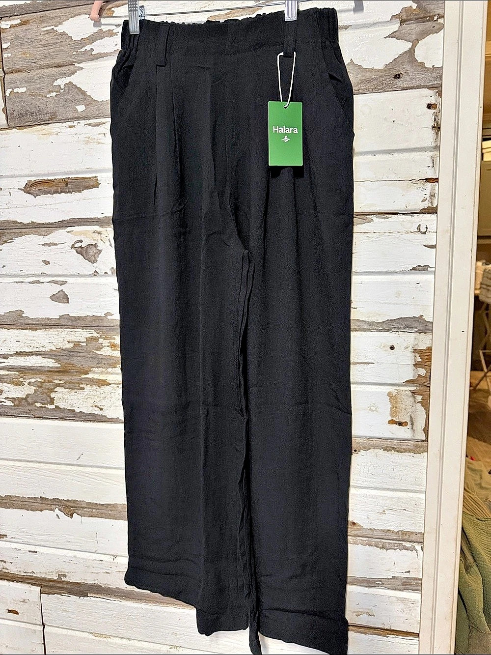 Halara Wide Leg Pants in Black Size Small petite ((040